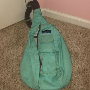 Light blue kavu sling bag